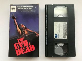 The Evil Dead (vhs) Rare Hbo Video Version  Bruce Campbell Sam Raimi