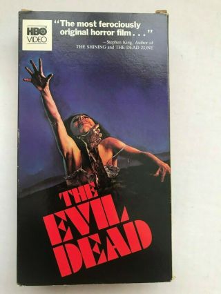 THE EVIL DEAD (VHS) RARE HBO VIDEO VERSION  BRUCE CAMPBELL SAM RAIMI 2