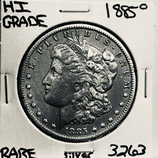 1885 O Morgan Silver Dollar Hi Grade U.  S.  Rare Coin 3263
