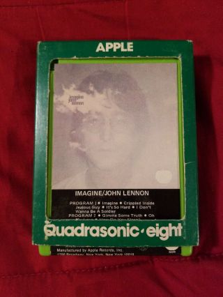 John Lennon Imagine Quadraphonic 8 - Track Tape Quad 8 Track Quadrasonic Rare