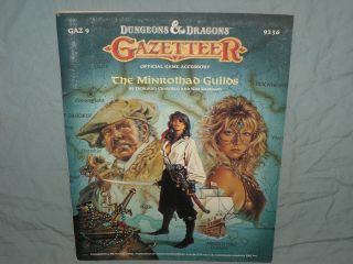 D&d 1st Ed Gazetteer - Gaz9 The Minrothad Guilds (very Rare With Map And Vg, )