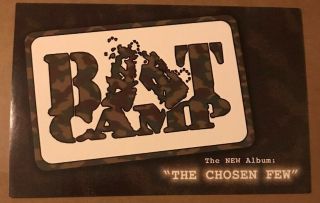 Rare Boot Camp Clik The Chosen Few Album Promo Sticker Size 4”x6” Bcc