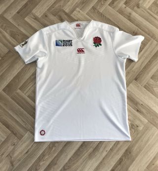 Rare England Rugby Union Home Shirt Jersey Canterbury World Cup 2015 L