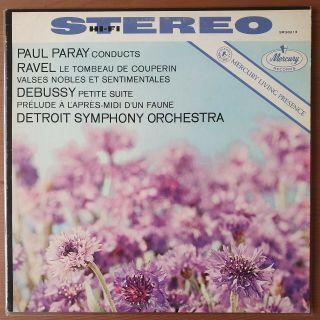 Mercury Sr 90213 Ravel Tombeau Debussy Paray Rare Rfr - 1 1960 Stereo