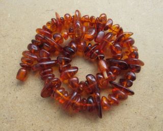 Baltic Amber Old Necklace Beads Rare Round Natural Vintage 44 G.