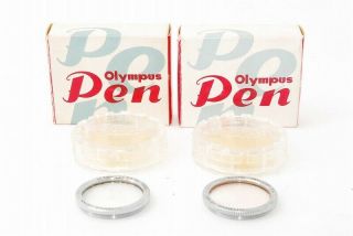 【very Rare】olympus Pen Ee - S Etc.  22.  5mm Sl39.  3c (uv),  Skylight (ia) Lens Filter