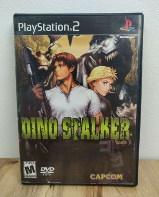 Dino Stalker Guncon Game - Playstation 2 Ps2 Rare