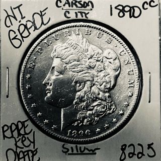 1890 Cc Morgan Silver Dollar Hi Grade U.  S.  Rare Key Coin 8225