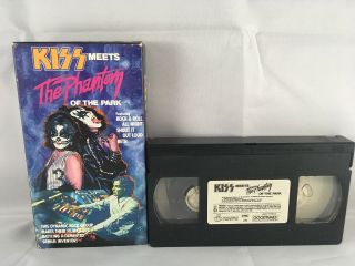 Kiss Meets The Phantom Of The Park Vhs 1988 Goodtimes Music Video Movie Rare