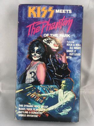 Kiss Meets The Phantom Of The Park VHS 1988 Goodtimes music Video Movie Rare 4