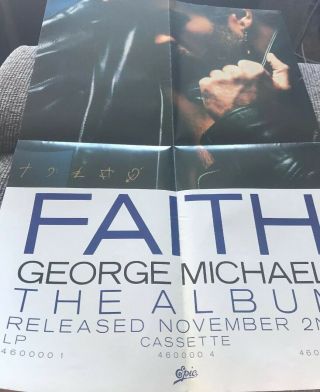 George Michael ‘faith’ Promo Pre - Release Poster Extremely Rare