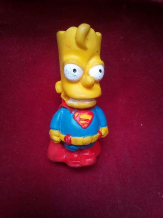 Homer Simpson Parody Superman Bootleg Mexican Figure Rare