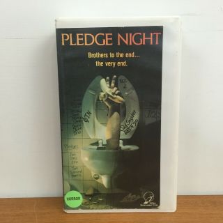 Pledge Night 1990 Vhs Anthrax Joey Belladonna Rare Horror Slasher Imperial Video