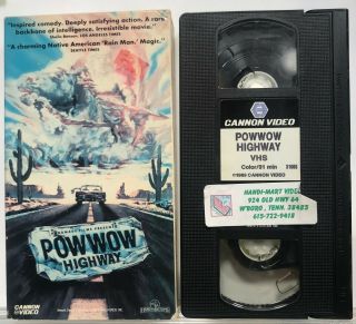 Powwow Highway (1989 Vhs Tape) Handmade Films Jonathan Wacks,  Gary Farmer Rare