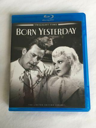 Born Yesterday (1950) Twilight Time Blu - Ray Rare & Oop (like)