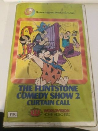 The Flintstones Comedy Show 2 Curtain Call - (vhs,  1986) Rare