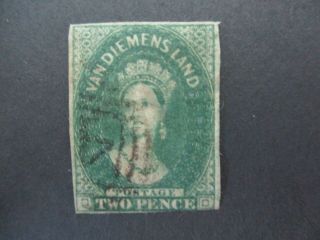 Tasmania Stamps: Chalon Varieties - Rare (f422)