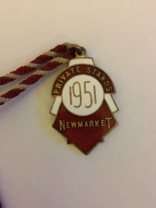 V Rare Newmarket Private Stand 1951 With Cord And Numbered