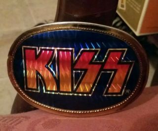 1977 Pacifica Kiss Prism Belt Buckle With Rare Pegasus Stamp