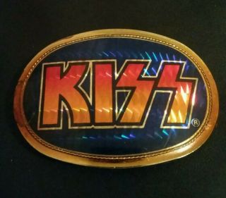 1977 Pacifica kiss prism belt buckle with rare Pegasus stamp 7