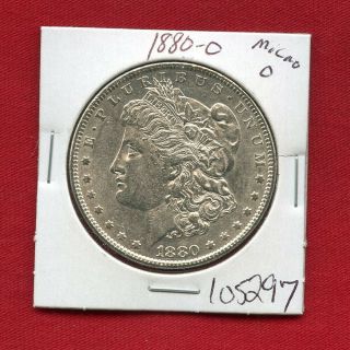 1880 Micro O Unc Morgan Silver Dollar 105297 Us Bu State Rare Gem