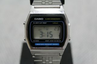 Casio W - 34 415 Digital Watch Stainless Steel Vintage Rare