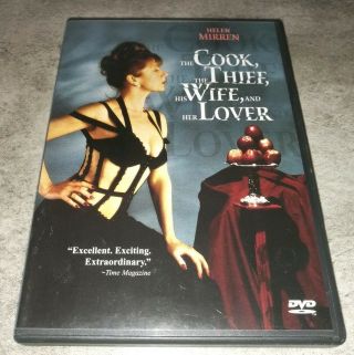 The Cook,  The Thief,  His Wife,  And Her Lover Dvd W/ Insert Rare Oop Anchor Bay