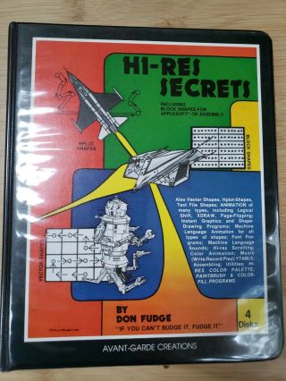 Apple Ii Book - Hi - Res Secrets By Don Fudge (rare) 1981