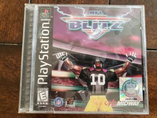 Nfl Blitz (sony Playstation 1,  1998) Rare Black Label