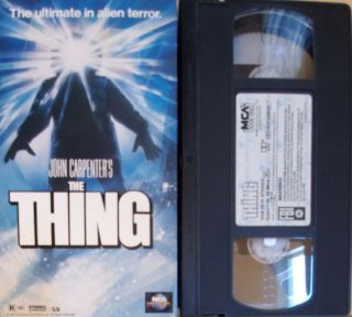 The Thing (vhs 1996) Rare 1982 Cult Classic John Carpenter Horror Movie