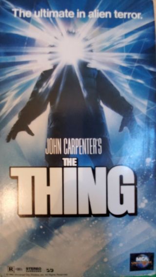 THE THING (VHS 1996) RARE 1982 Cult Classic John Carpenter HORROR Movie 2