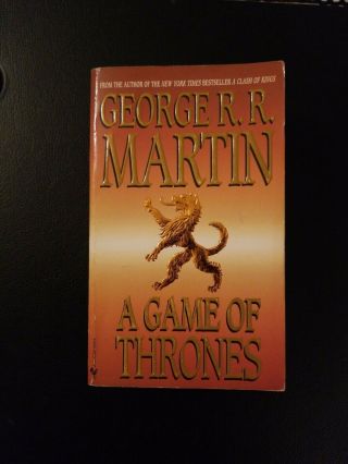 A Game Of Thrones By George R.  R.  Martin,  Ppb,  Rare Lion Cover