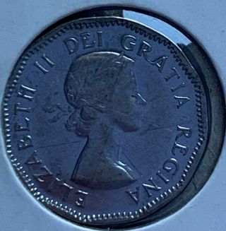 1953 5 Cent Canadian Coin NSF / Near Rare Coin 4