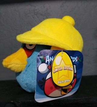 5 " Htf Angry Birds Seasons Plush - Limited Edition With Tags Rare Hat Blue Bird