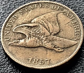 1857 Flying Eagle Cent 1c One Cent Higher Grade Rare 17978
