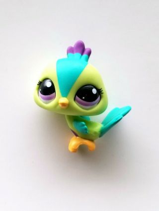 Littlest Pet Shop Lps Blythe Gorgeous In Green Peacock 2412 Rare & Htf