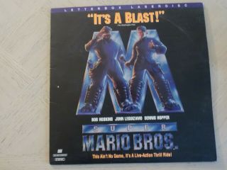 Laserdisc Mario Bros.  Dennis Hopper John Leguizamo,  Rare,  Letterbox