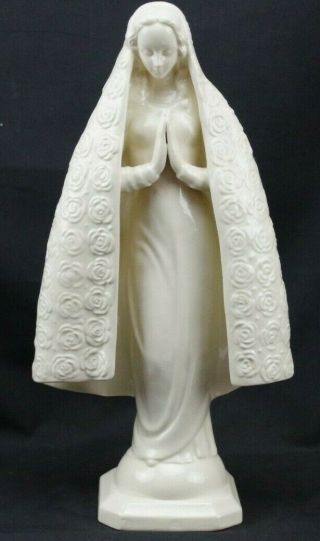 Goebel Mm 55 Western Germany Sacrar 1957 - 1960 Praying Madonna Rare White Large