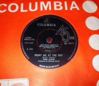 Pink Floyd Point Me At The Sky 7 " 1968 Columbia 1st Press Rare