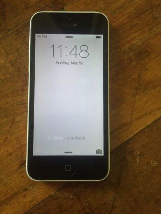 Apple Iphone 5c - 32gb - White Rare Rare (ios 8) A1532