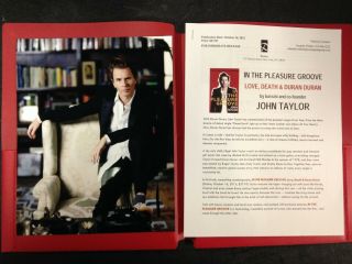 Duran Duran - John Taylor Press Kit " In The Pleasure Groove " Book Rare
