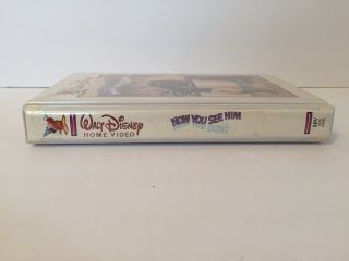 Now You Seem Him Now You Don ' t Rare & OOP Walt Disney Home Video Clamshell VHS 2