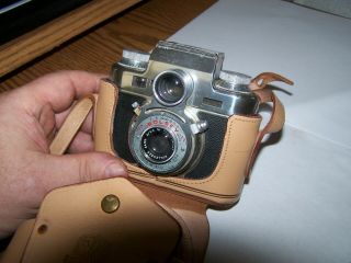 Vintage Rare Camera Bosley Model C Twin Lens Reflex Leather Case 1949