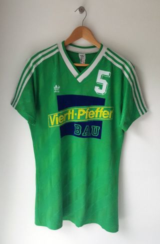 West Germany Football Club - Vintage 80’s Green Shirt By Adidas - Size L - Rare