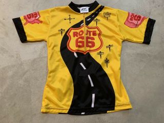 Kucharik Youth Boys Bicycle Cycling Jersey Shirt Size Small S Route 66 Rare