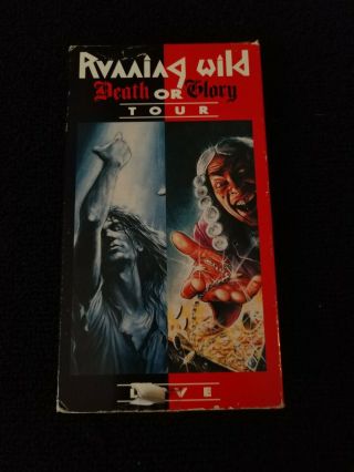 Running Wild Death Or Glory Tour Live Vhs German Heavy Metal Ultra Rare