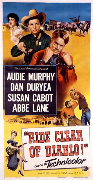 Ride Clear Of Diablo Rare Western Classic Dvd 1954 Audie Murphy Dan Duryea