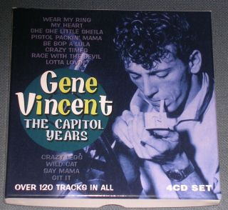 Gene Vincent - The Capitol Years Uk Import 4 Cd Box Set 120 Tracks Rare