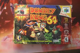Donkey Kong Nintendo 64 N64 Oem Complete Cib Yellow Video Game Rare 4