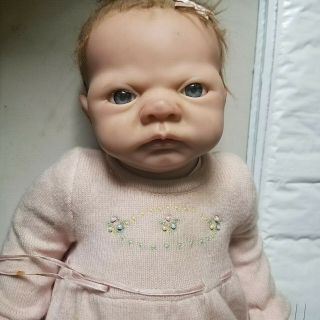 The Ashton Drake Galleries Adg L.  W.  Lifelike Newborn Baby Doll 04 Rare 21”